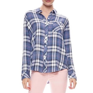 Rails blue plaid flannel shirt